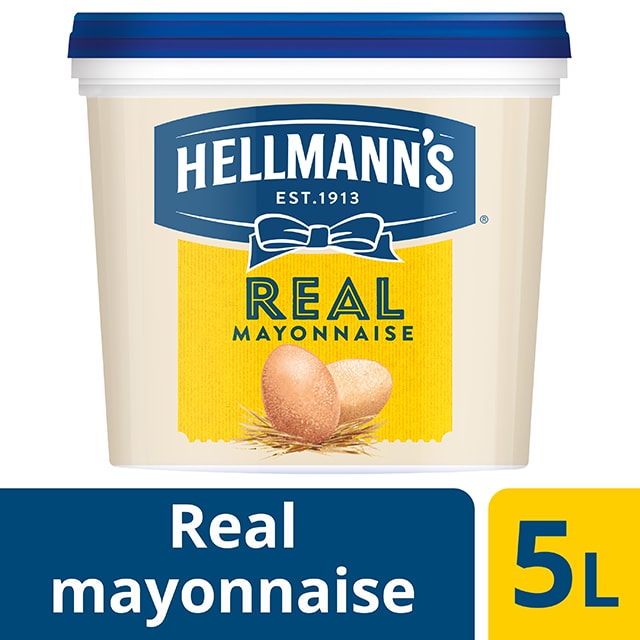 Hellmann's Real  Μαγιονέζα 5 lt - HELLMANN’S REAL μαγιονέζα πλούσια γεύση, σφικτή υφή, αυθεντικό χρώμα.