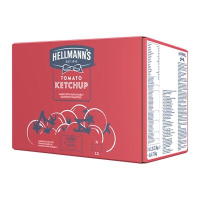 Hellmann's Κέτσαπ Ασκοί 6x2.5KG - 