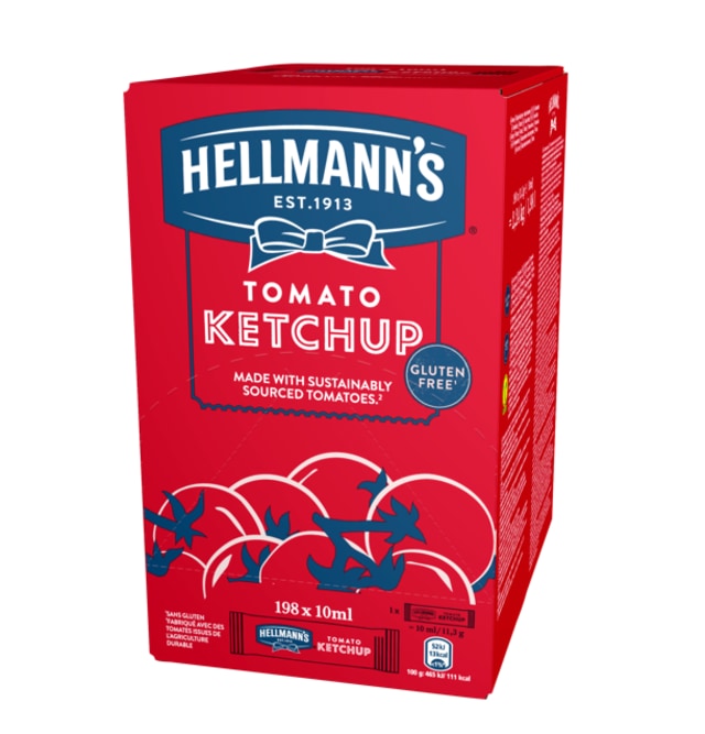 Hellmann's  Κέτσαπ Μεριδάκια 10 ml - Μεριδάκια Hellmann’s: Τα συνοδευτικά υλικά που αγαπούν οι πελάτες μου σε απλή και ελεγχόμενη για την ποσότητα & το κόστος συσκευασίας