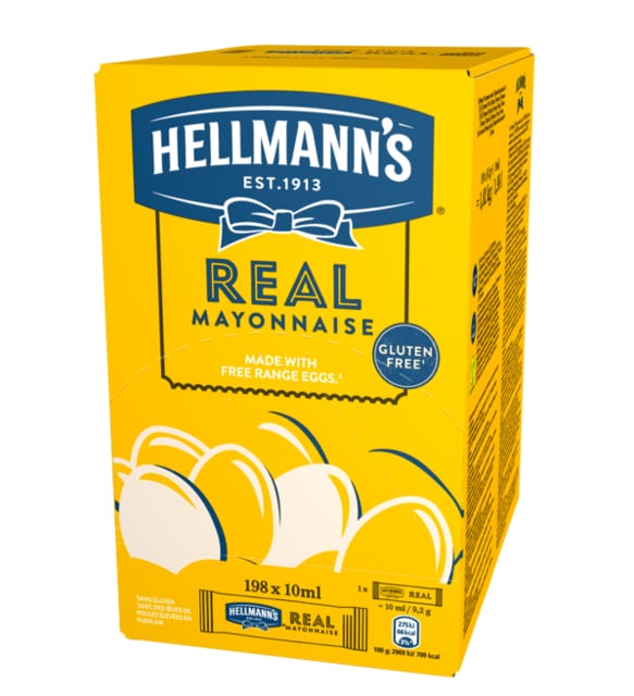 Hellmann's Real Μαγιονέζα Μεριδάκια 10 ml
