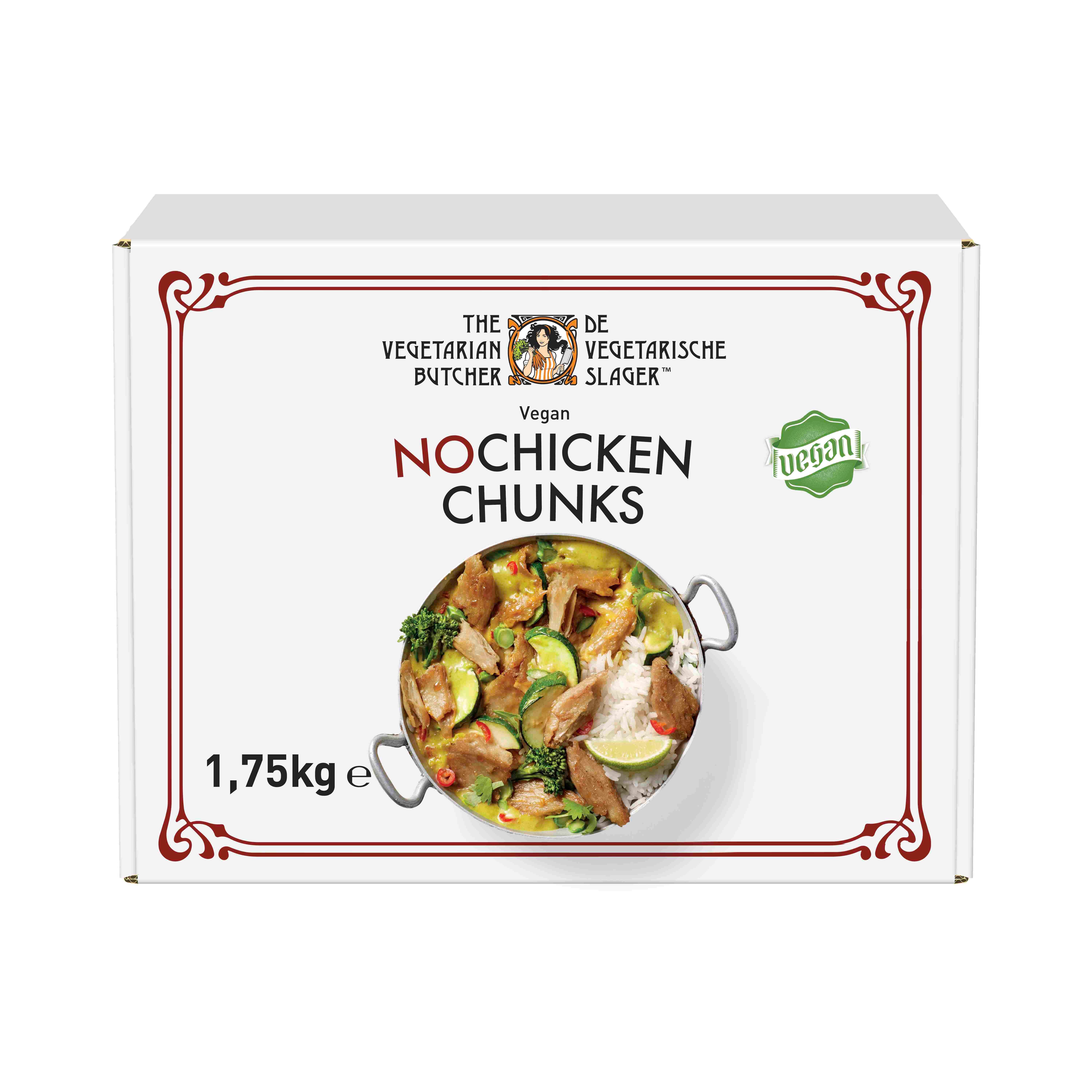 The Vegetarian Butcher NoChicken Chunks 1,75 kg - Προϊόντα φυτικής προέλευσης με γεύση, μαγείρεμα, υφή και αίσθηση σαν το κρέας.