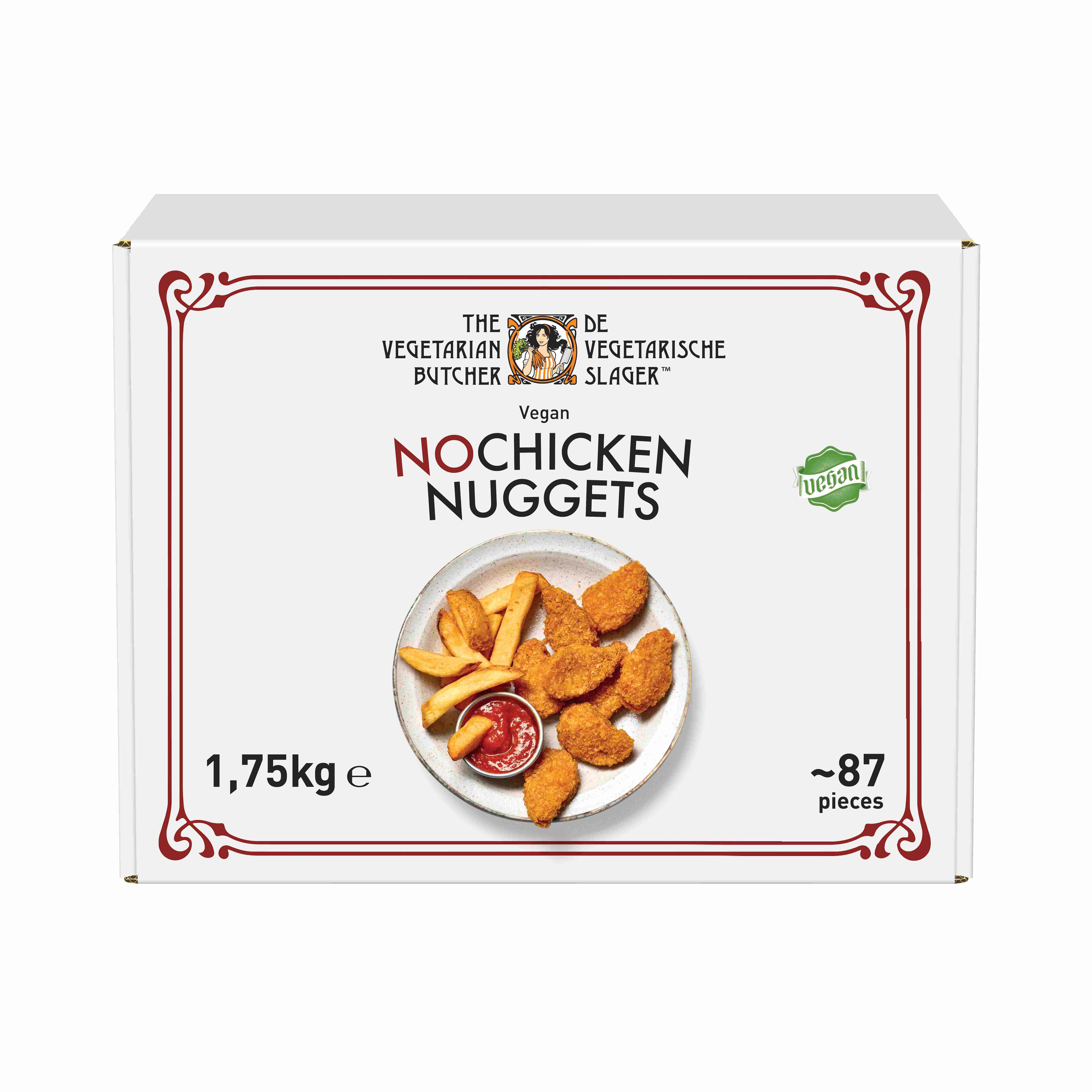 The Vegetarian Butcher NoChicken Nuggets 1,75 kg - Προϊόντα φυτικής προέλευσης με γεύση, μαγείρεμα, υφή και αίσθηση σαν το κρέας.