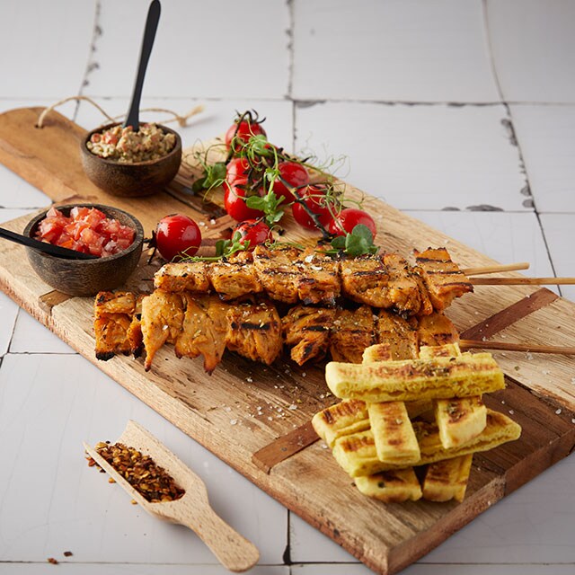 Σουβλάκια με NoChicken Chunks