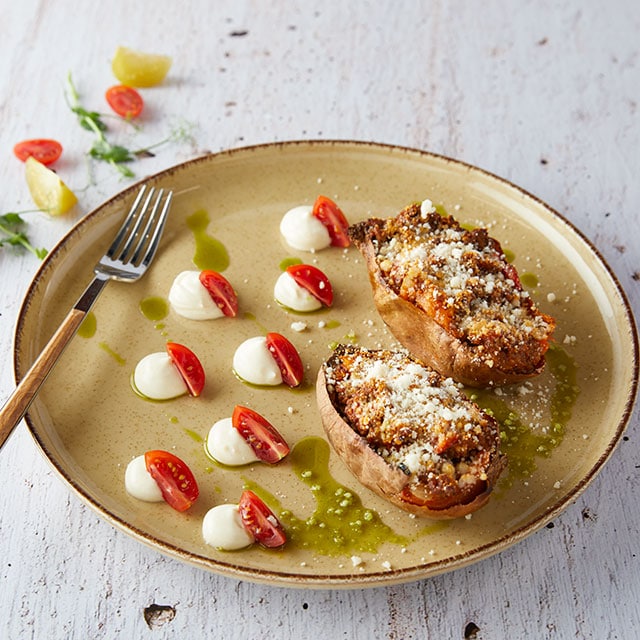 Γλυκοπατάτες Γεμιστές με Κιμά