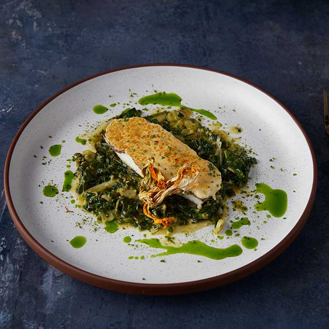 Φαγκρί Φρικασέ σε Κρούστα Μαγιονέζας