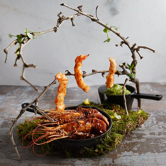 Μαριναρισμένες Γαρίδες Style BBQ