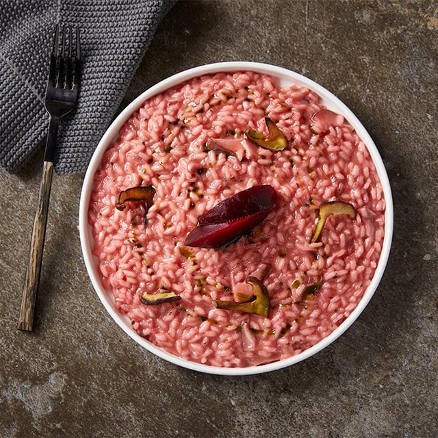 Κρεμώδες Ριζότο με Μανιτάρια και Παντζάρι