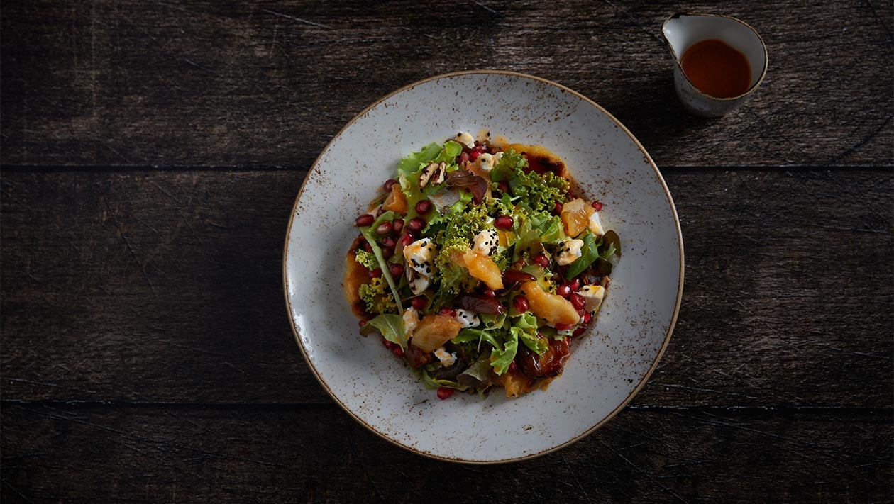 Τραγανά Φυλλώματα με Ψητά Μήλα και Lemon Spicy Maple Vinaigrette – - συνταγή