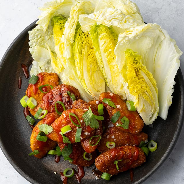 Τραγανή Σαλάτα με NoChicken Nuggets Τραγανή Σαλάτα με NoChicken Nuggets