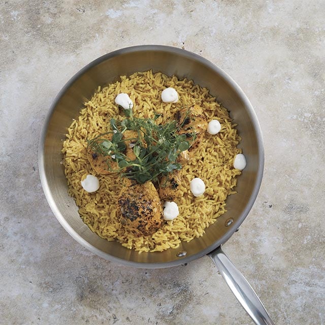 Chipotle Κοτόπουλο Κοπανάκι με Ρύζι Μπασμάτι