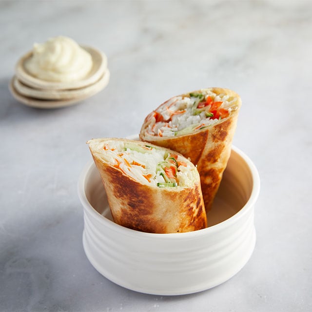 Wrap με Σουρίμι και Λαχανικά