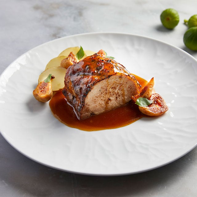 Ψητό Χοιρινό με Σάλτσα Σύκου