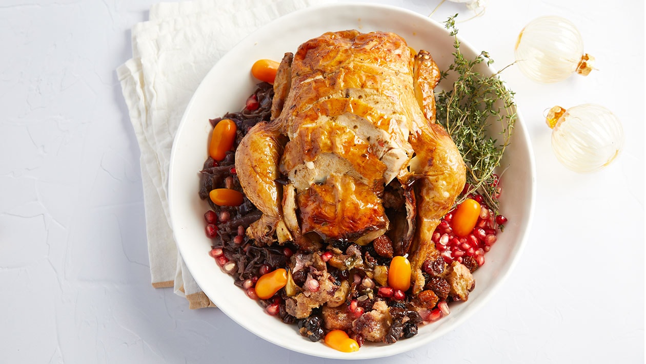 Γεμιστή Γαλοπούλα με Μήλο, Φασκόμηλο και Κάσιους – - συνταγή