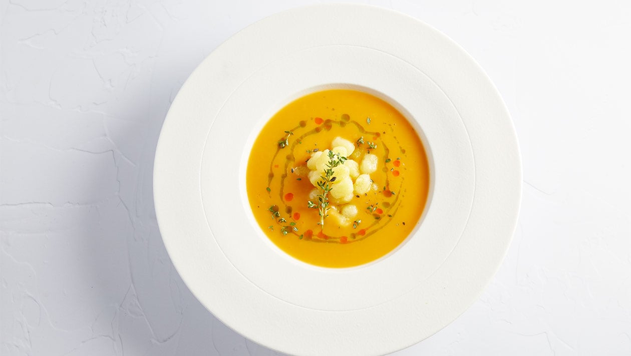 Σούπα Γλυκοπατάτας με Βουτυράτα Νιόκι – - συνταγή