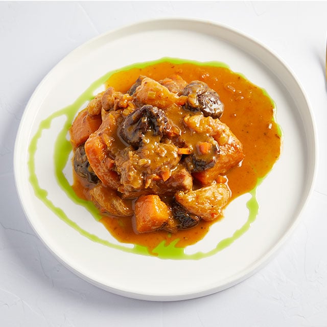 Χοιρινό με Δαμάσκηνα και Πορτοκάλι