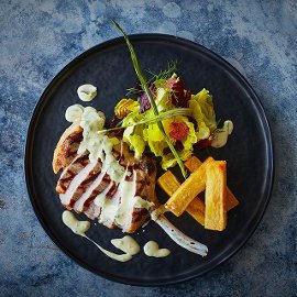 Ψητές Χοιρινές Μπριζόλες με Σως Μπεαρνέζ