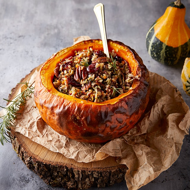 Γεμιστή Ψητή Κολοκύθα Γεμιστή Ψητή Κολοκύθα