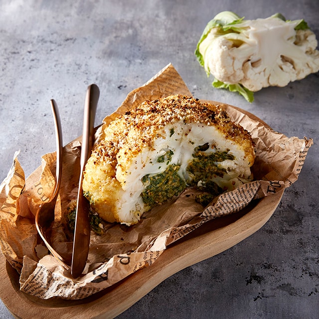 Ψητό Γεμιστό Κουνουπίδι Ψητό Γεμιστό Κουνουπίδι