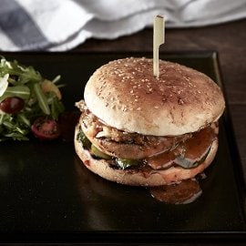Burger με Μαριναρισμένο Μανιτάρι Portobello Burger με Μαριναρισμένο Μανιτάρι Portobello