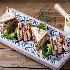 Cretan club sandwich Cretan club sandwich