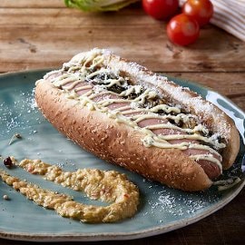 Hot Dog Κοτόπουλο με Βλήτα & Γουακαμόλε Hot Dog Κοτόπουλο με Βλήτα & Γουακαμόλε