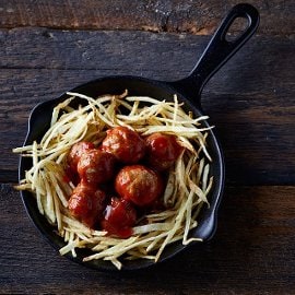 Κεφτεδάκια Γλασαρισμένα με Κέτσαπ