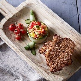 Κοτόπουλο πανέ με κορν φλέικς