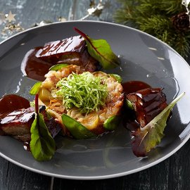 Χοιρινή Πανσέτα μπρεζέ με Μέλι και Μουστάρδα Χοιρινή Πανσέτα μπρεζέ με Μέλι και Μουστάρδα