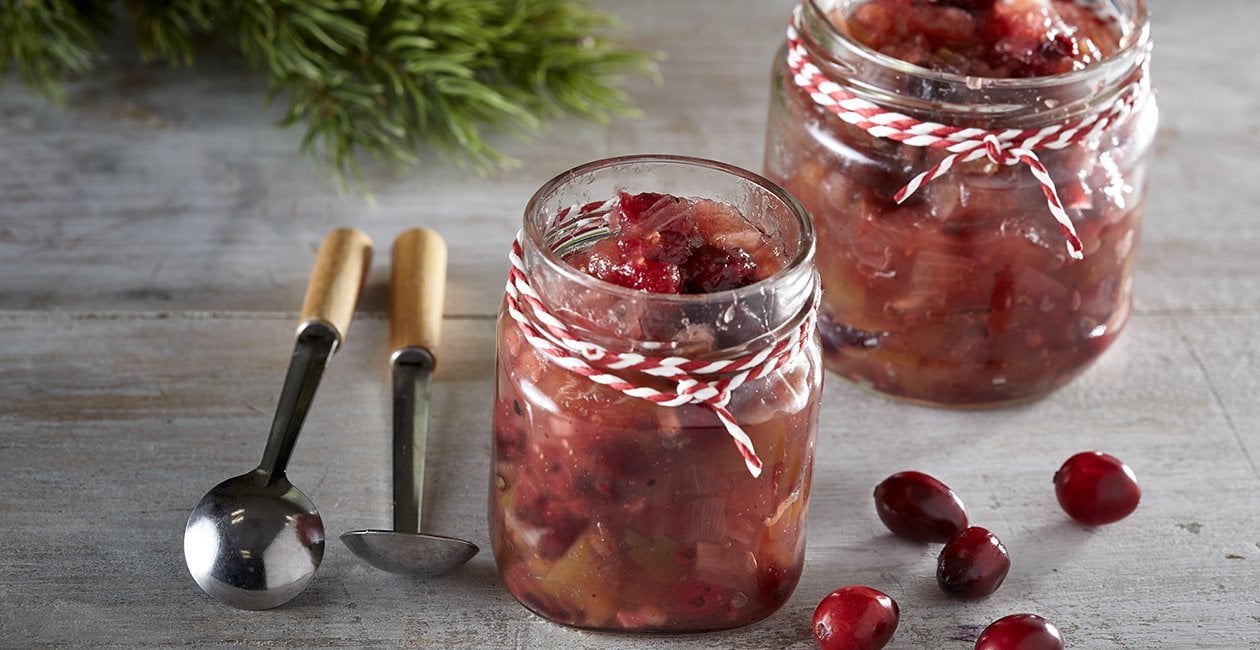 Χριστουγεννιάτικο  Chutney με Μήλα και Cranberries – - συνταγή