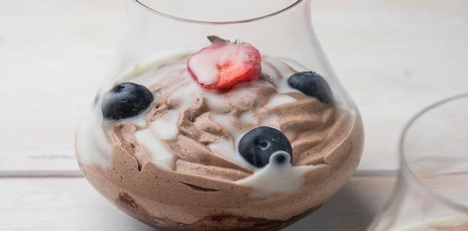 Mousse Panna Cotta με σοκολάτα