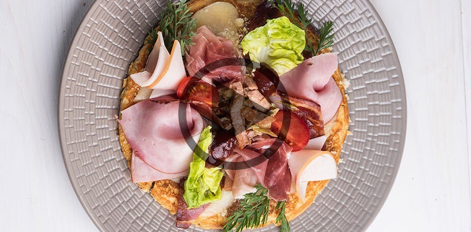 Open Cake Sandwich